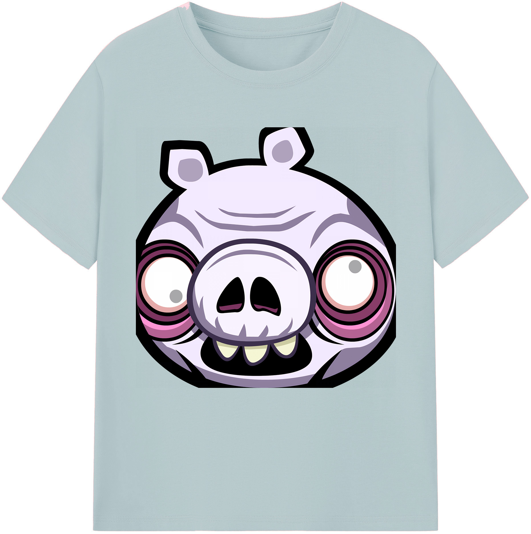（画像用） Angry Birds アングリーバード 綿100％半袖Tシャツ（フロントプリント）